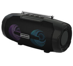 רמקול בלוטוס ורדיו עם תאורת LED
