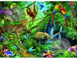 פאזל חיות בג'ונגל 200 חלקים Ravensburger