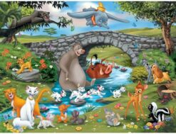 פאזל חברי דיסני בנהר 100 חלקים ravensburger
