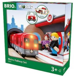 רכבת מטרו מעץ עם אור וקול BRIO