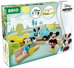מסלול רכבת קיטור מעץ ודמויות דיסני Brio
