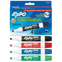 סט 4 טושים ללוח מחיק Expo