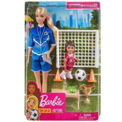 בובת ברבי מאמנת כדורגל Barbie