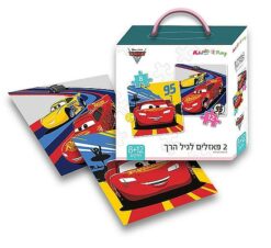 2 פאזלים לגיל הרך מכוניות kiddo2play