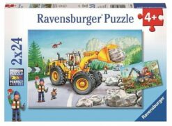 פאזל 2X24 חלקים מכונות בעבודה Ravensburger