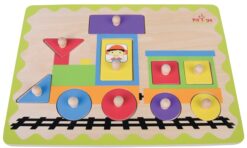 פאזל קלאסי רכבת מעץ Pit toys