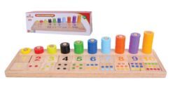 לוח התאמת כמות מספר מעץ Pit toys