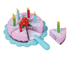 עוגת יום הולדת חגיגית מעץ Pit toys