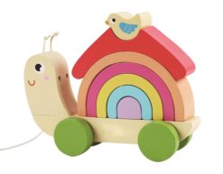 חילזון נגרר מעץ Pit toys
