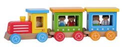 רכבת נוסעים מעץ Pit toys