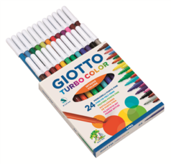 ערכת 24 טושים גיאוטו דקים Giotto