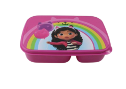 קופסת אוכל מחולקת ממותגת גבי