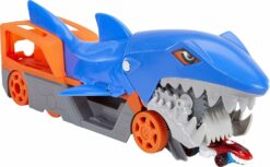 הוט ווילס משאית כריש + מכוניות Hot Wheels