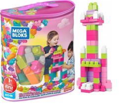 מגה בלוקס 80 חלקים-ורוד MEGA BLOKS