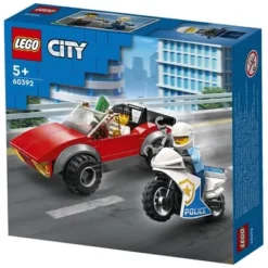 משחק הרכבה לגו 60392 מרדף אופנוע משטרתי Lego
