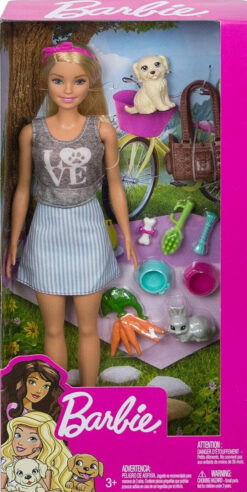בובת ברבי מטפלת בחיות מחמד Barbie