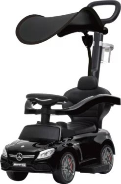 בימבה מנגנת גגון ומוט  Iam toys מרצדס שחורה